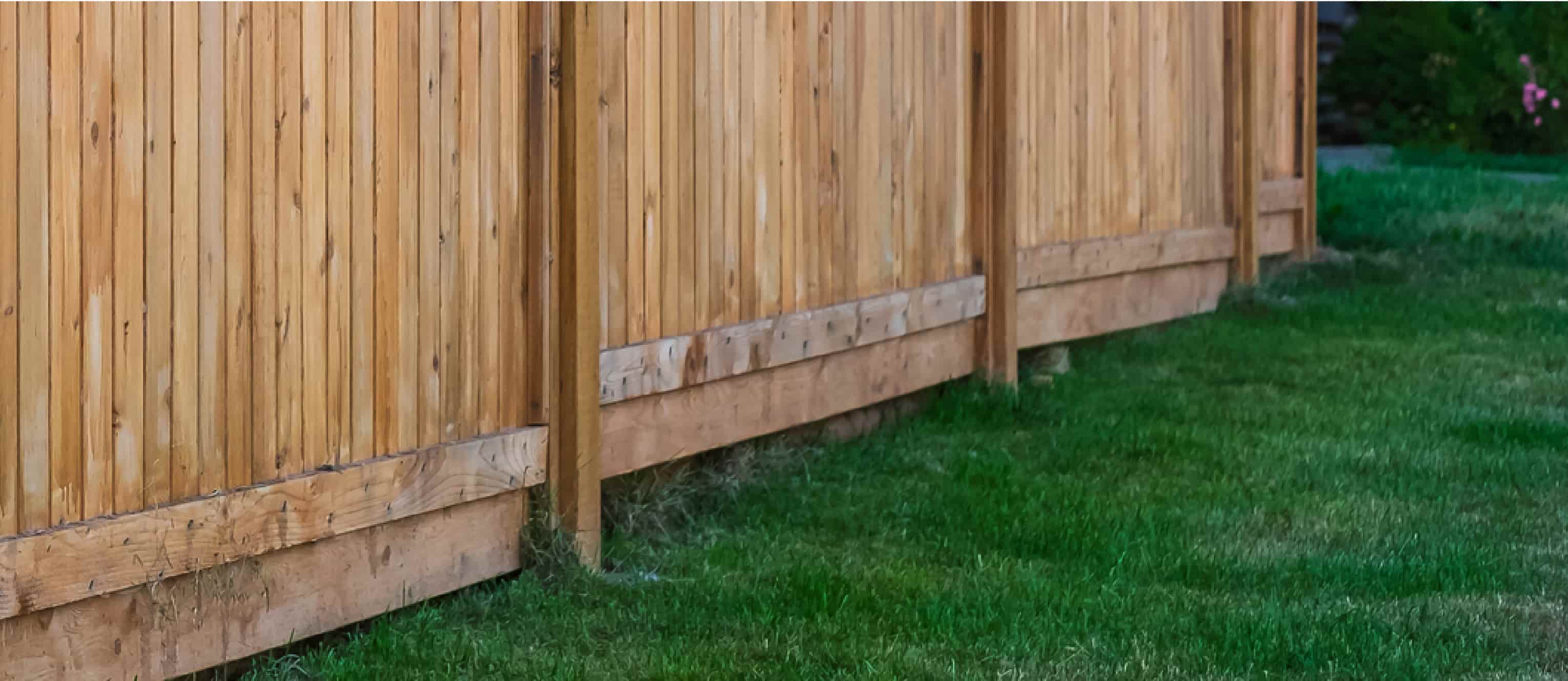 wood fence for backyard
